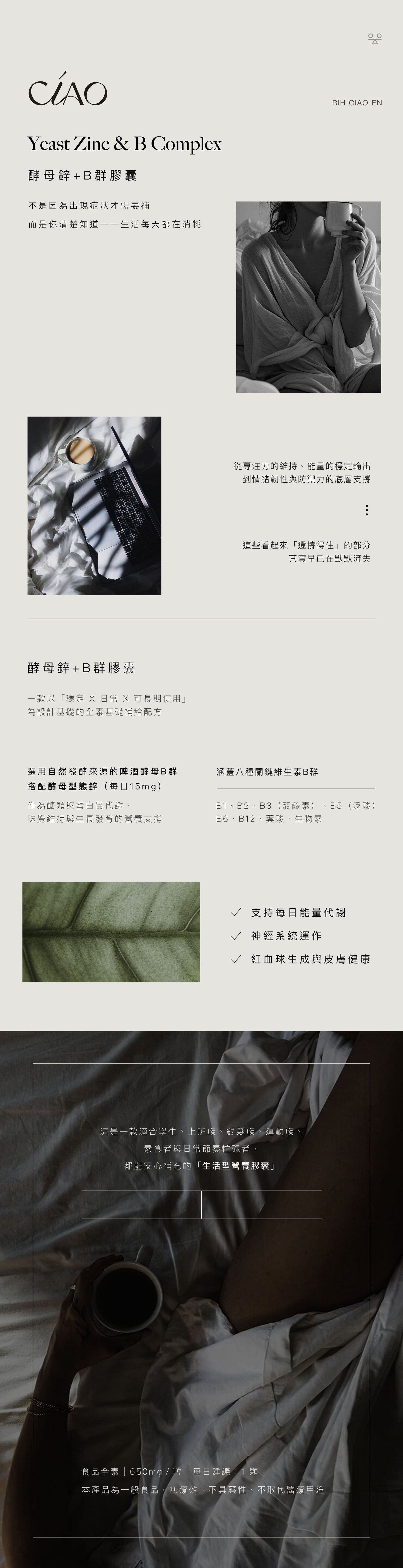 酵母鋅+B群膠囊