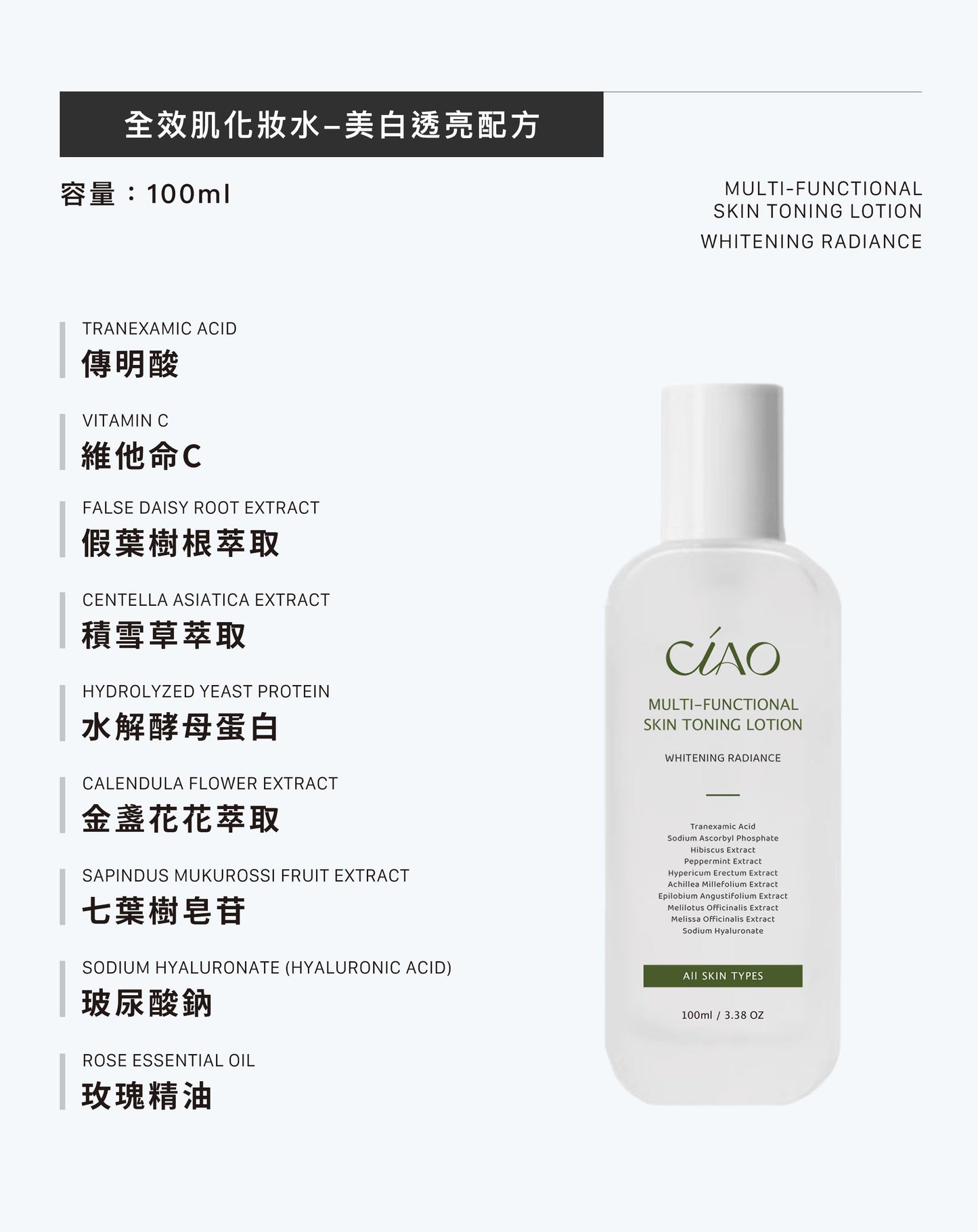 全效肌能保養-美白透亮配方