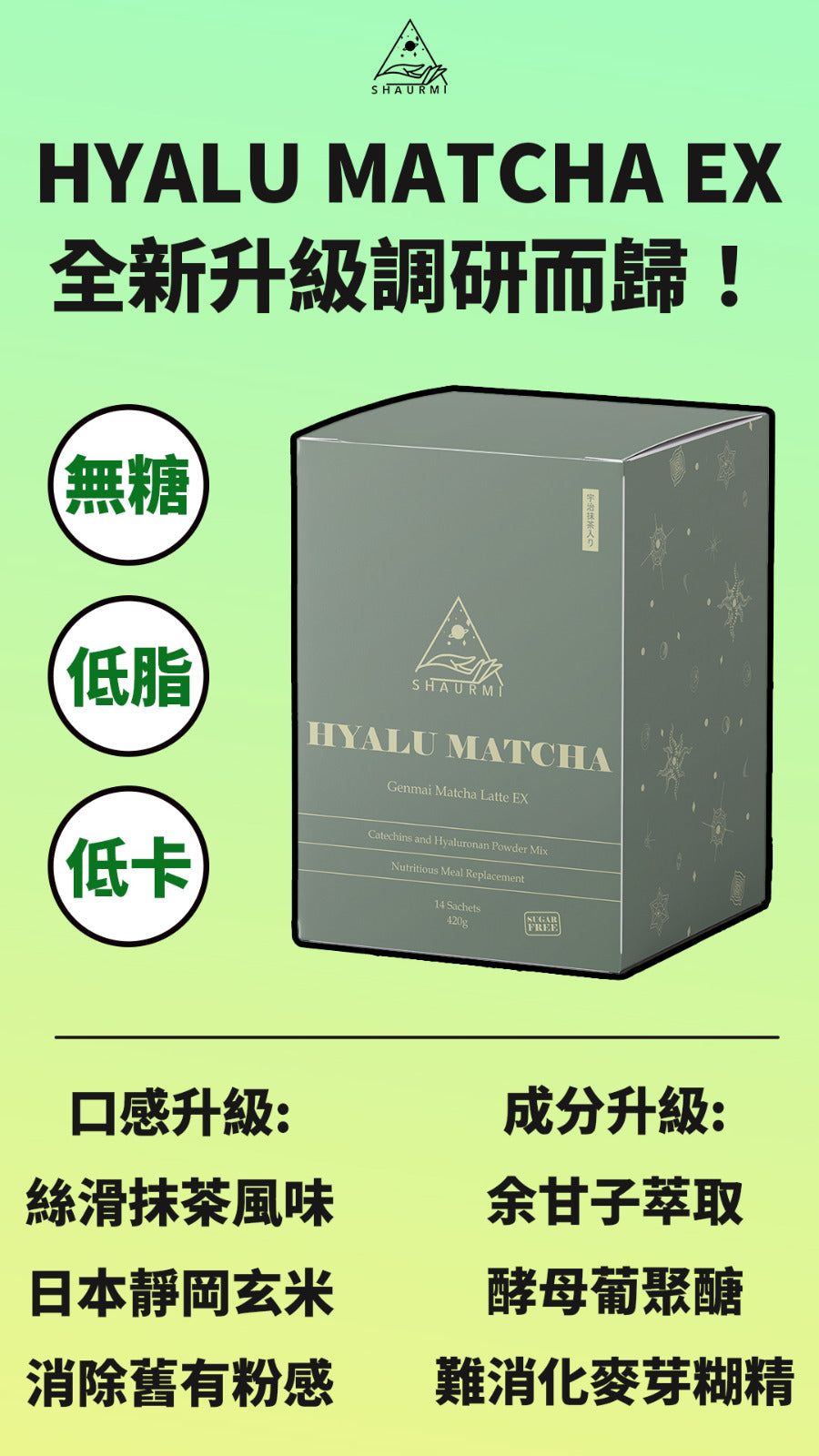 升級Shaurmi宇治抹茶代餐