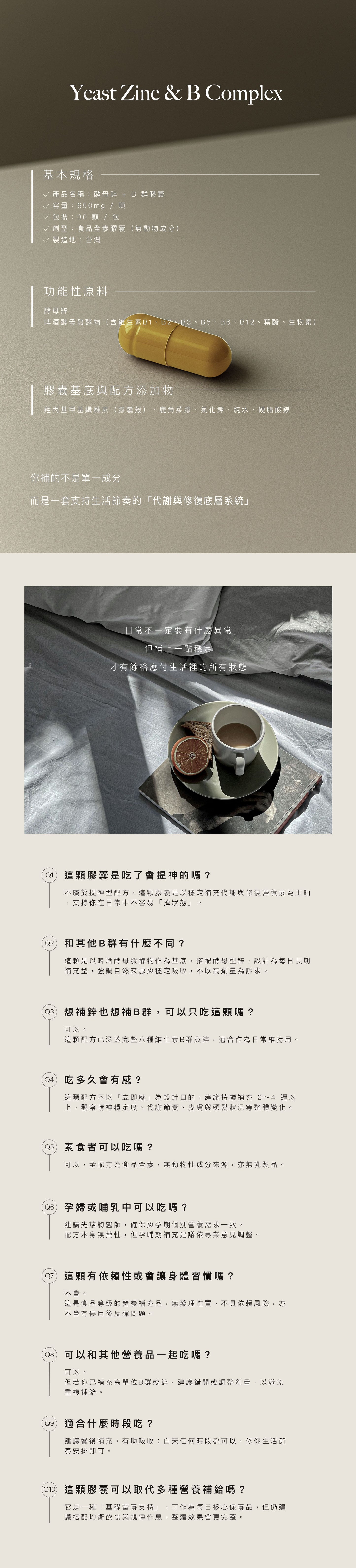 酵母鋅+B群膠囊